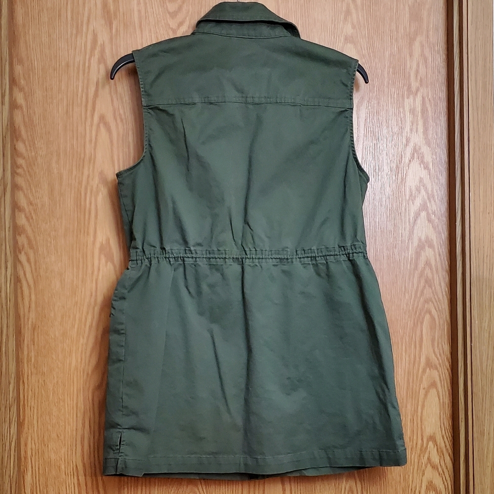 A New Day army green cargo dress or vest - Picture 5 of 8